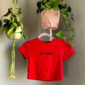 Forever 21 | City of Angels | Small | Red | Crop Top